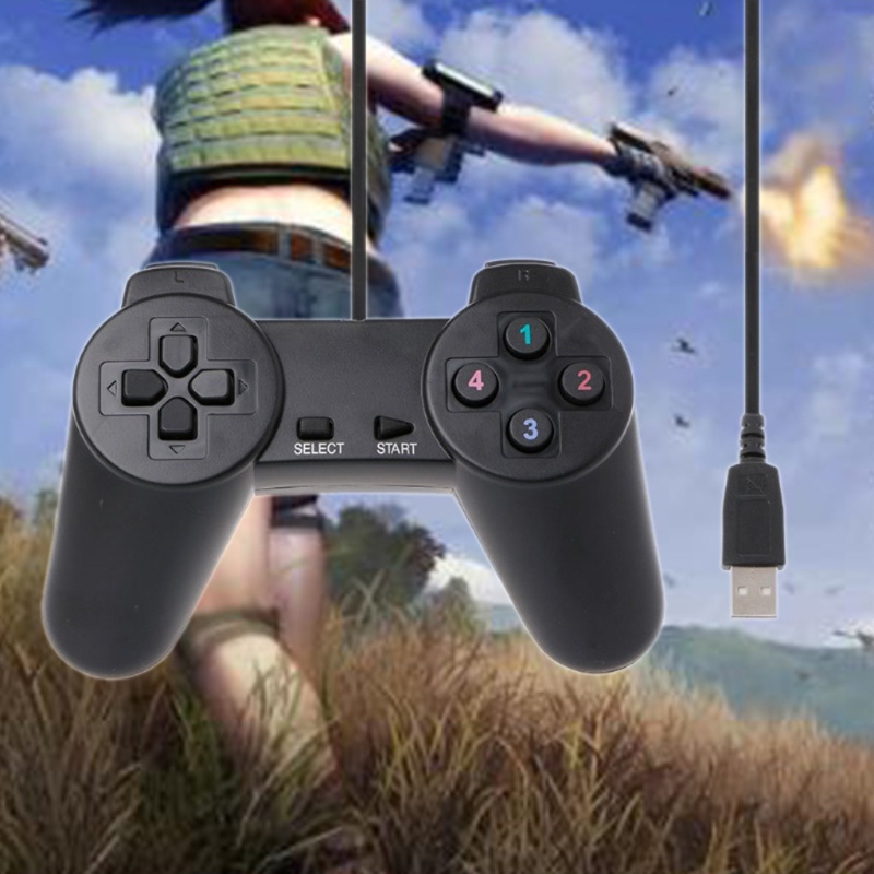 Tay Cầm Chơi Game Có Dây USB 2.0 Màu Đen Cho PC / Laptop