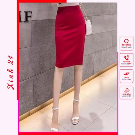 Chân Váy Bút Chì Công Sở xẻ sau dáng dài qua gối | BigBuy360 - bigbuy360.vn