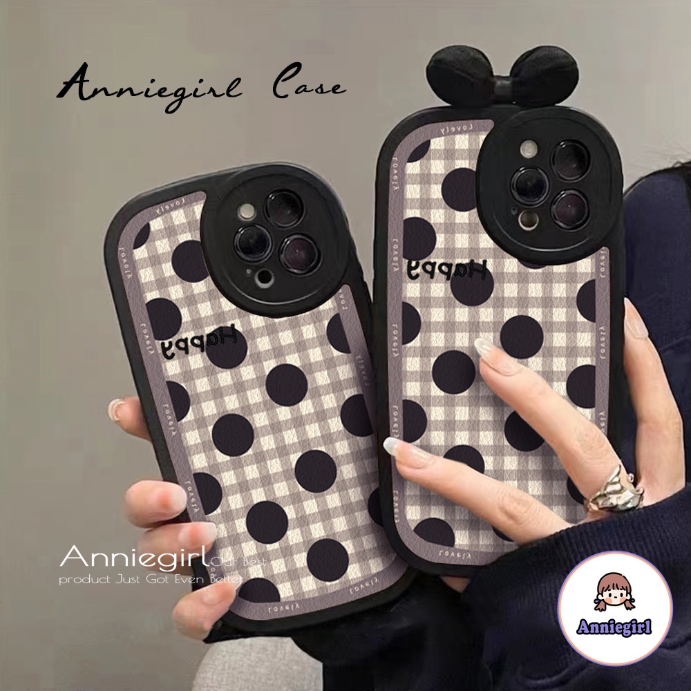 Ốp Điện Thoại TPU Mềm Mịn Chống Sốc Họa Tiết Nơ 3D Thời Trang Cho IPhone 14 13 12 11 Pro Max X XR 8 7 Plus