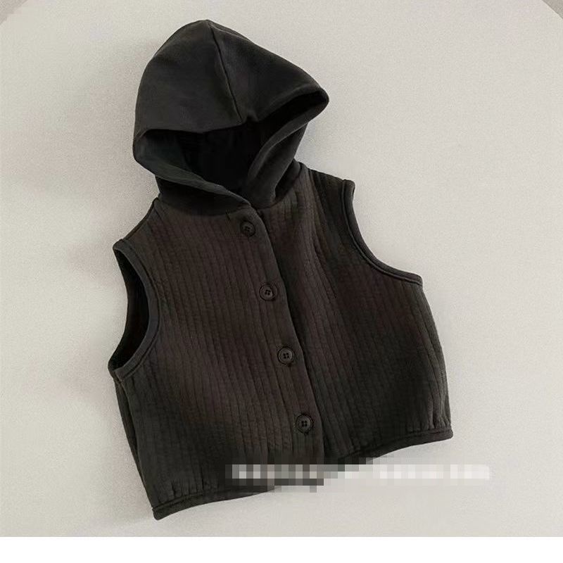 Áo Hoodie Không Tay Phong Cách Hàn Quốc Thời Trang Xuân Thu Dành Cho Bé