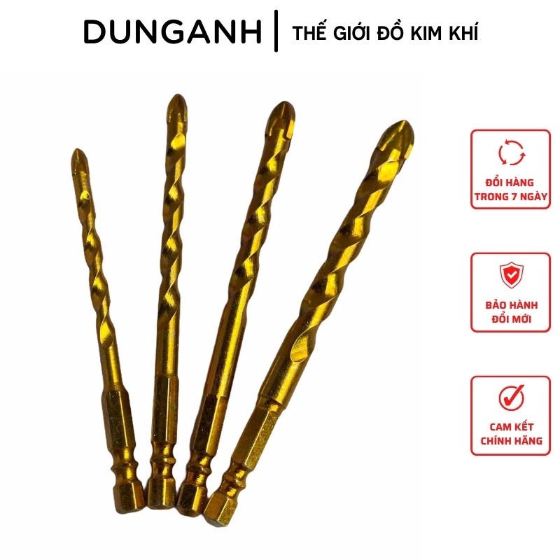 Mũi khoan đa năng Kim khí Dung Anh mũi khoan gạch men cao cấp chân lục giác 4 cạnh
