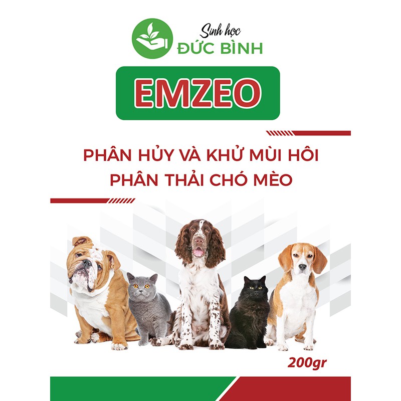 KHỬ MÙI HÔI CÁT MÈO - MEN KHỬ MÙI HÔI PHÂN THẢI CHÓ MÈO