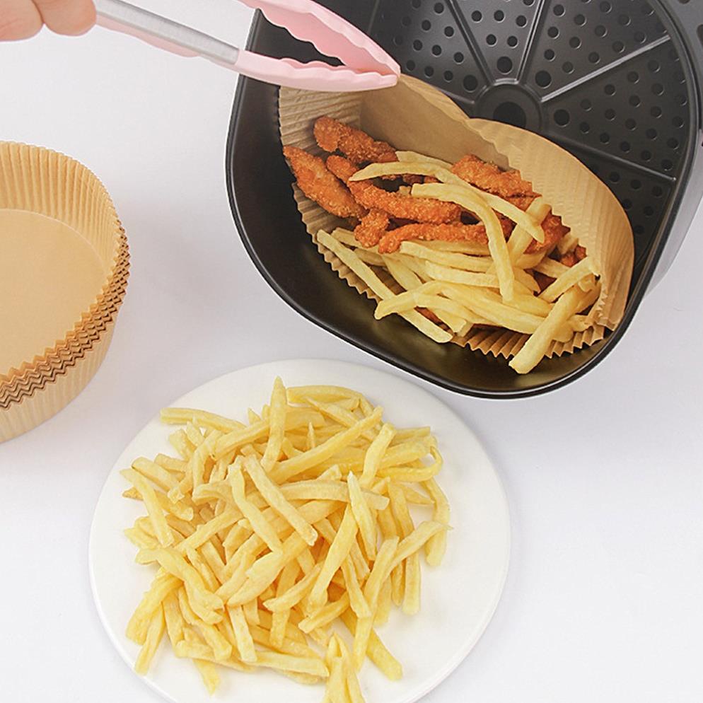 Giấy Lót Nồi Chiên Không Dầu 1 SET 50 Tờ Tiện Lợi, Giấy Nến Vàng Lót Nồi Chiên Không Dầu Đa Năng Tiện Dụng FAMAHA