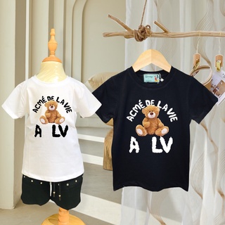 Áo phông gấu adlv cho bé cotton 100% co dãn