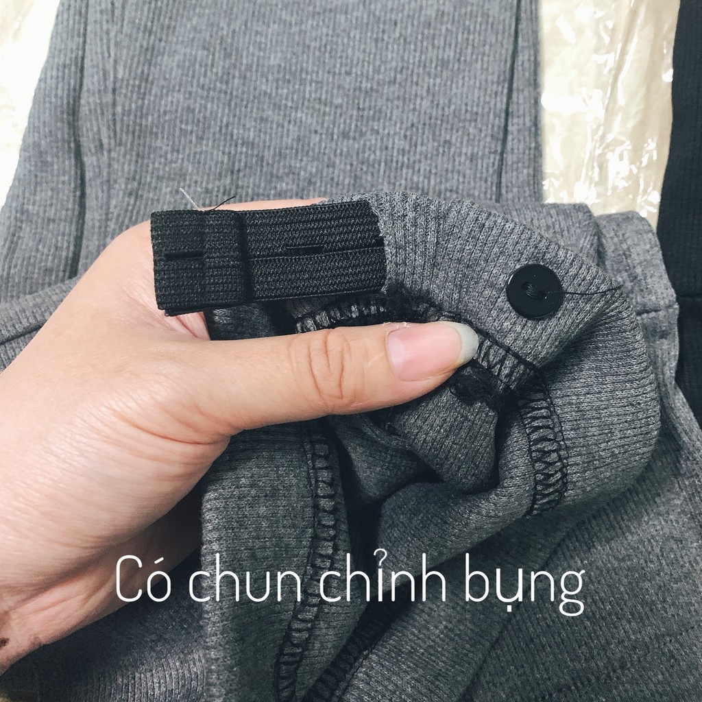 Quần Bầu Legging Tăm Quần Dài Bầu Công Sở Mặc Ở Nhà Skinny Cạp Cao Có Chun Chỉnh HX4612 Honey Mommy