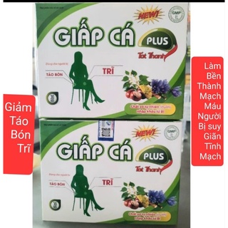 Viên uống giấp cá plus dùng cho người bị trĩ, táo bón hộp 30v