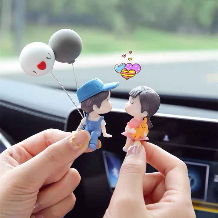 [Giá Chính Hãng] Đồ Trang Trí Nội Thất Xe Hơi Hình Cặp Đôi Phong Cách Nữ Thần Sáng Tạo Trang Trí Nội Thất Ô Tô Daquan