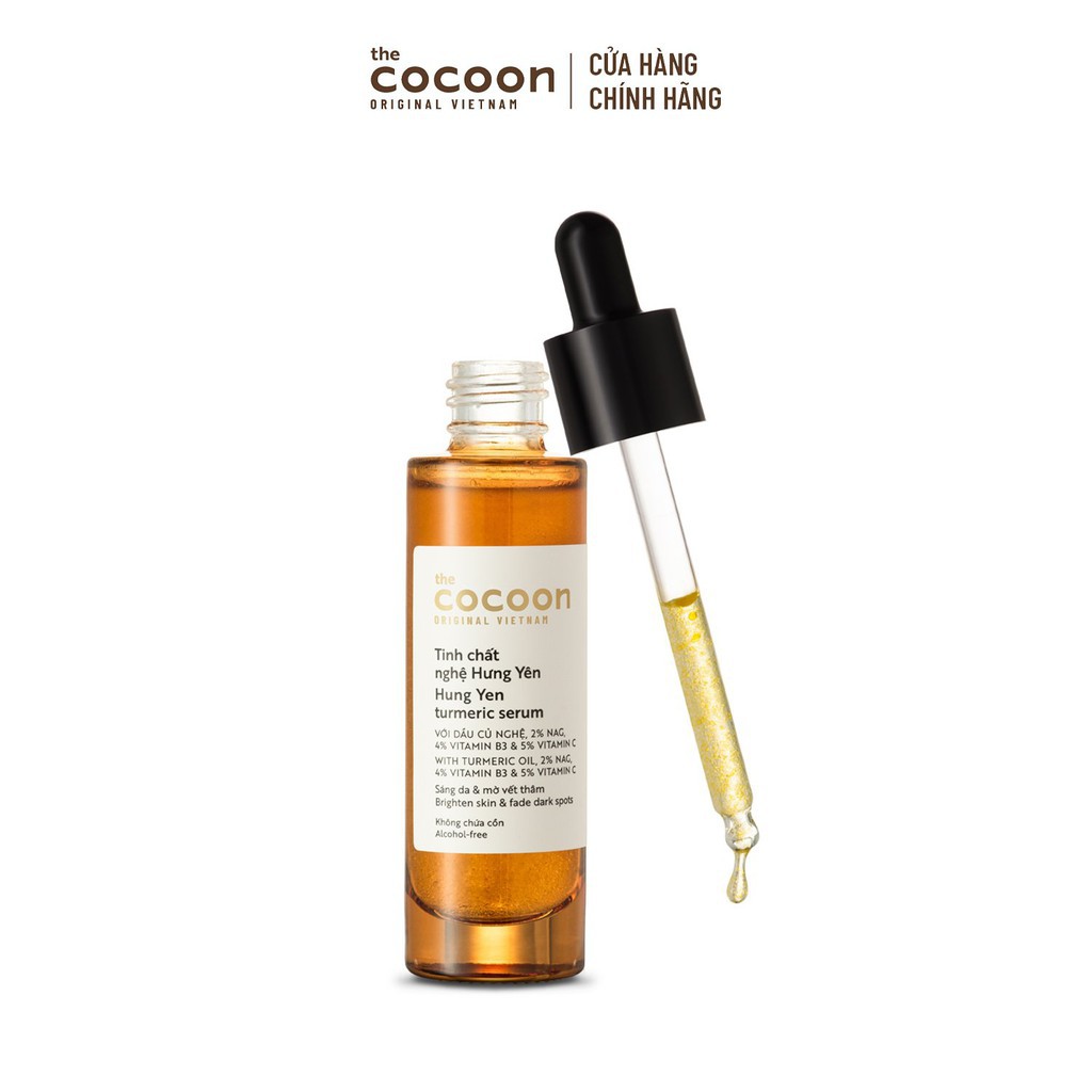 Tinh Chất Nghệ Hưng Yên Co.coon 30ml Giúp Làm Sáng Da Mờ Vết Thâm - Hỗ Trợ Giảm Nếp Nhăn.