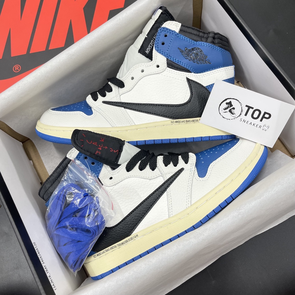 Giày sneaker nữ jordan travis cao cổ, giày thể thao nam nữ tăng chiều cao