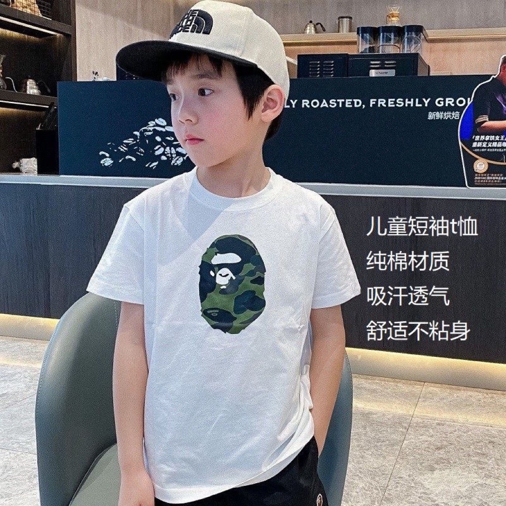 Áo Thun Cotton Màu Trơn Tay Ngắn Phong Cách Hàn Quốc Thời Trang Mùa Hè Hàng Mới 2022 Dành Cho Bé Trai
