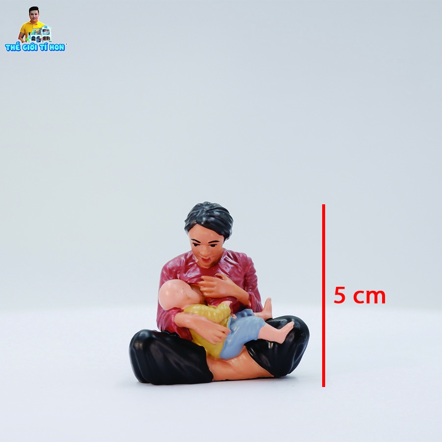 PHỤ KIỆN TRANG TRÍ MÔ HÌNH DIY - TƯỢNG MẸ BỒNG CON