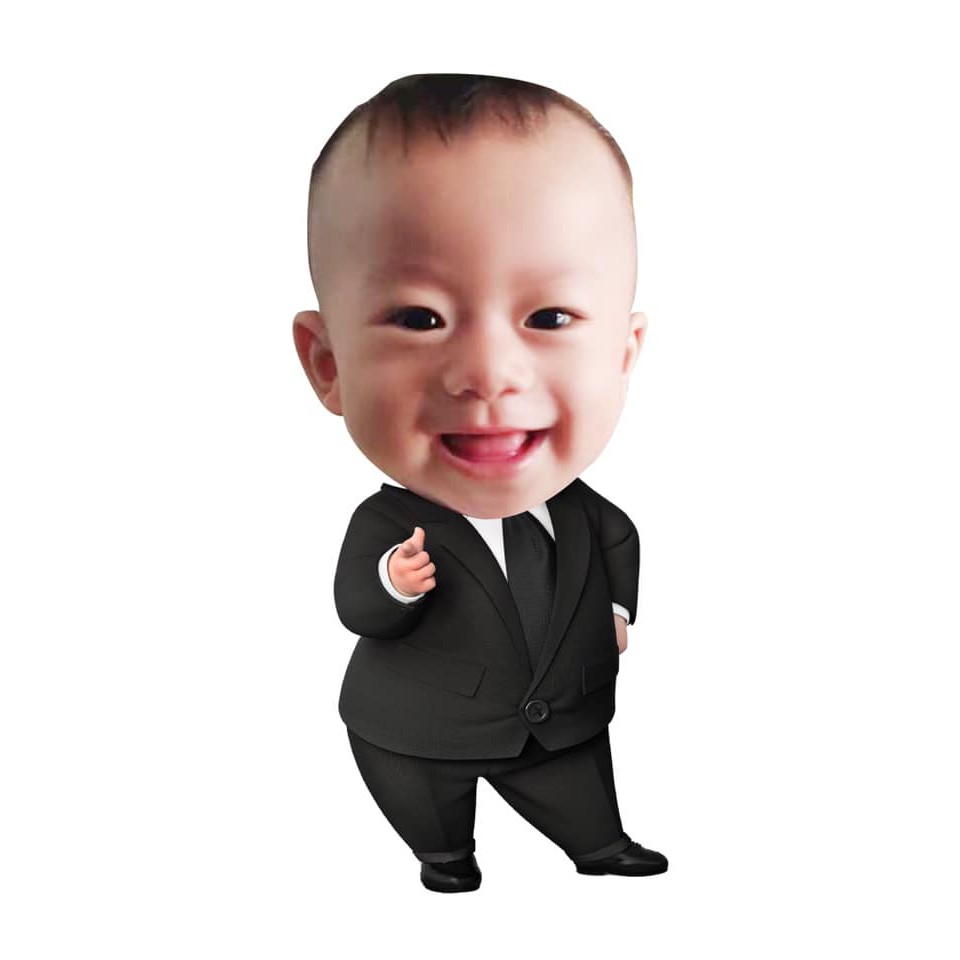 Chibi cho bé trăng trí sinh nhật