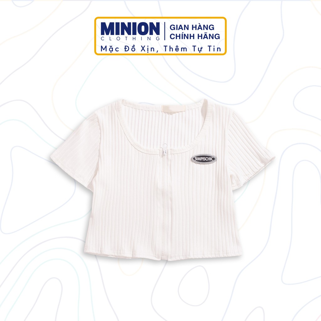 Áo croptop ngắn tay MINION CLOTHING tee form ôm cổ tròn phông Ulzzang Streetwear pull Hàn Quốc vải mềm co giãn tốt A3025