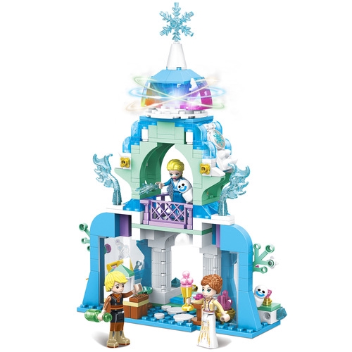Bộ Đồ Chơi Lắp Ráp Lâu Đài Elsa Sáng Tạo Dành Cho Bé