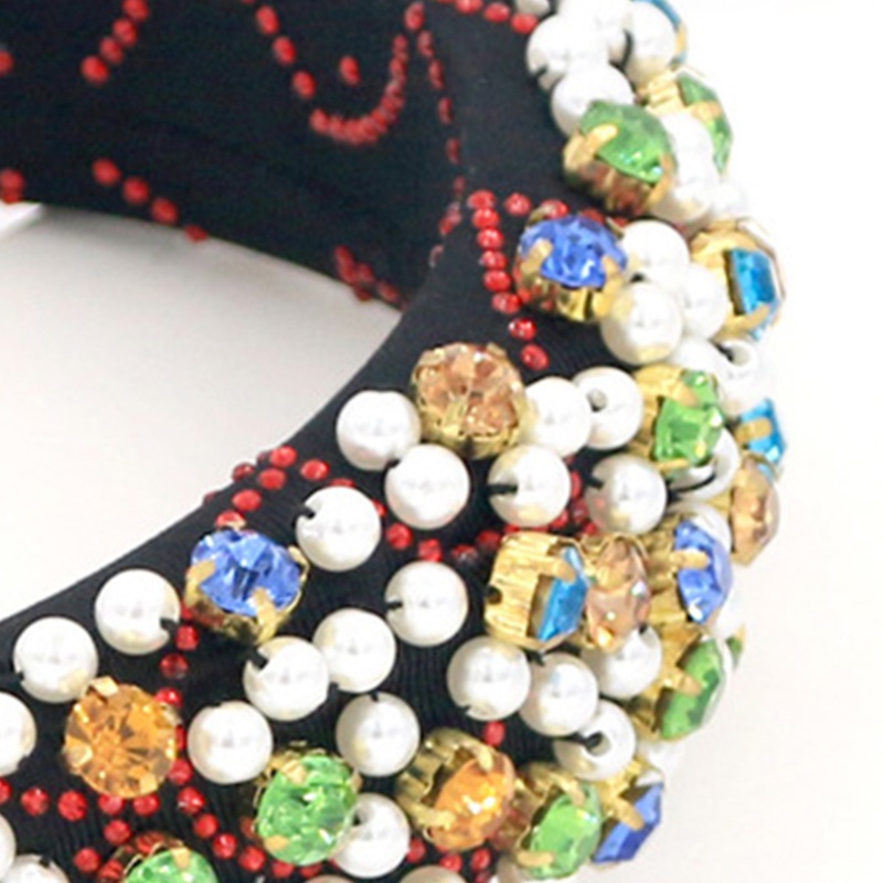 Băng Đô Cài Tóc Đính Hạt Ngọc Trai Và Hạt Nhựa Resin Thủ Công Nhiều Màu Chống Trượt Sang Trọng Dành Cho Bạn Nữ Pr
