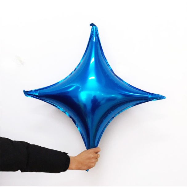 Bóng ngôi sao 4 cánh lấp lánh trang trí sinh nhật sự kiện tiệc cưới (1 cái)