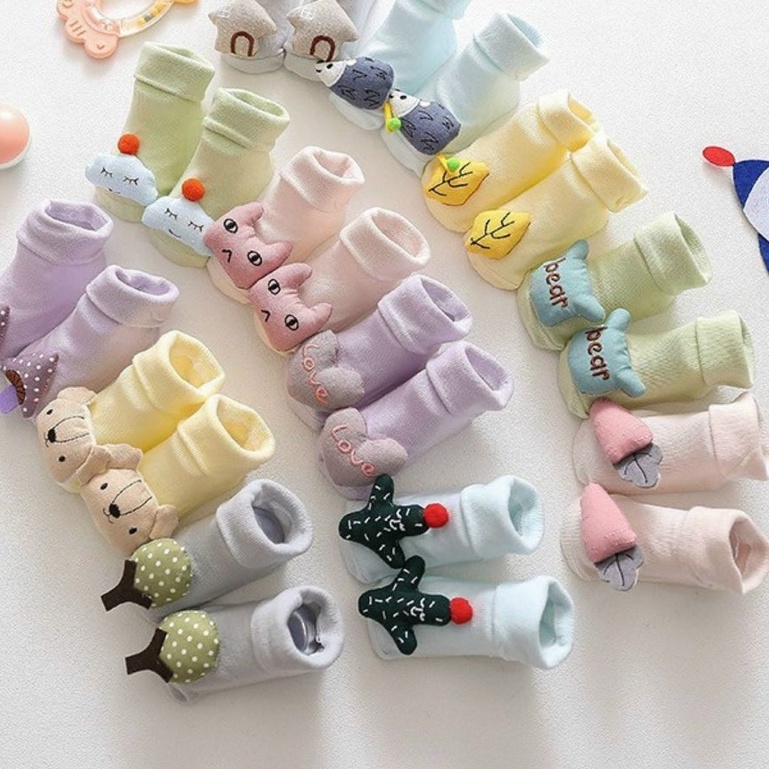 GIÀY BÚN MŨI TRÒN 3D CHO BÉ TẬP ĐI - GIÀY BÚN CHỐNG TRƯỢT CHO BÉ 0 - 3 TUỔI