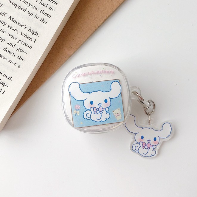 Vỏ Bảo Vệ Hộp Sạc Tai Nghe Airpods Bằng TPU Mềm Trong Suốt Họa Tiết Hoạt Hình Dễ Thương Kèm Móc Khóa Baseus Wm01 Tws