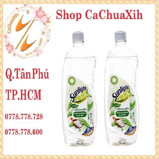 Nước rửa chén Sunlight Extra thiên nhiên muối khoáng và Lô hội 725ml