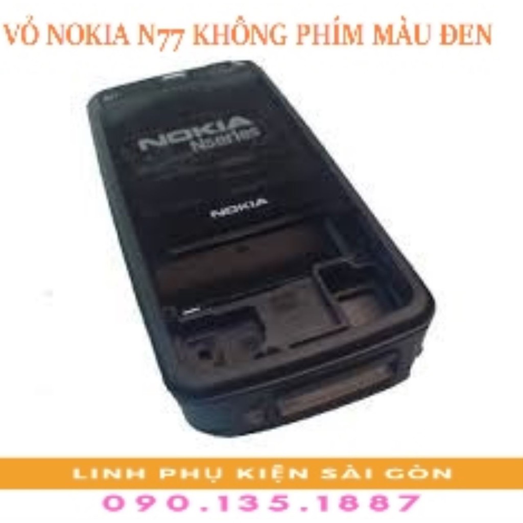 VỎ NOKIA N77 KHÔNG PHÍM MÀU ĐEN