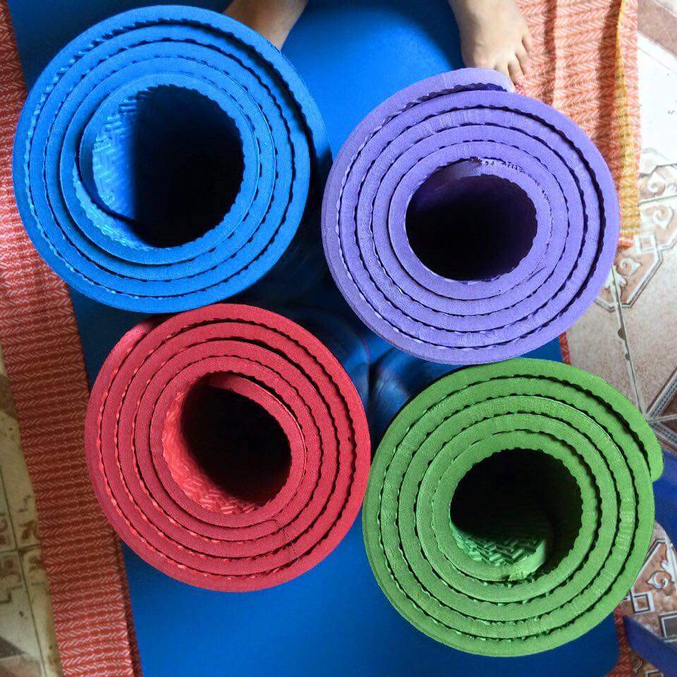 Thảm tập yoga Âu LẠc cao cấp kèm túi đựng hãng