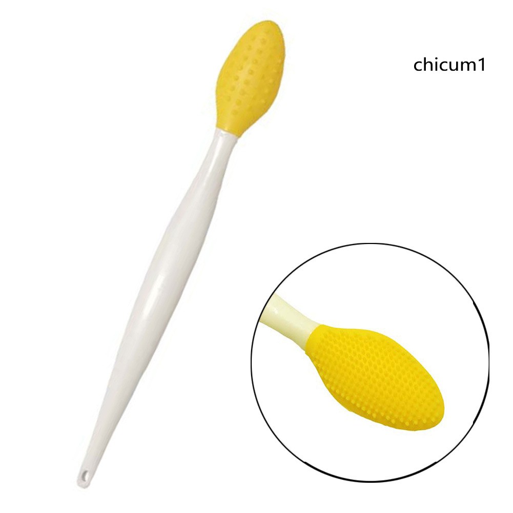 [Hàng mới về] Cọ Silicon Loại Bỏ Mụn Đầu Đen Vùng Mũi Thiết Kế Hai Mặt Tiện Dụng