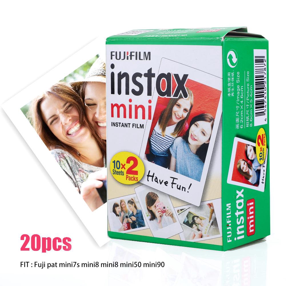 Set 20 tấm phim trắng cho máy ảnh Fujifilm Instax Mini 8/7s/25/50/90