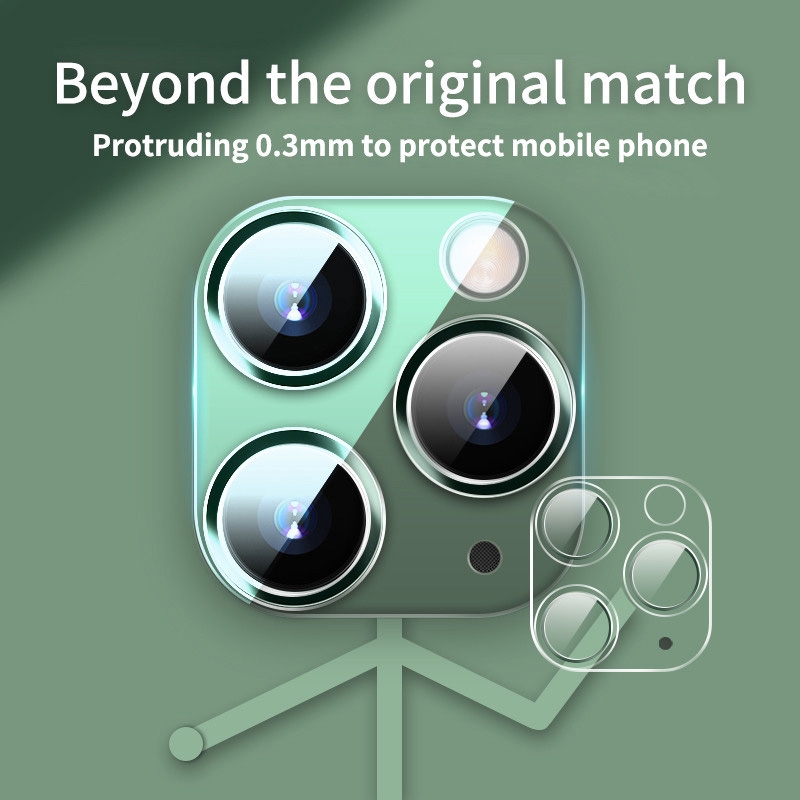 Miếng Dán Cường Lực Bảo Vệ Toàn Diện Camera Sau 3D Cho Iphone 11 Pro Max 12 Pro Max 12mini