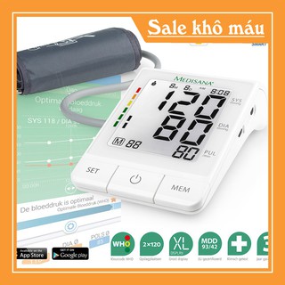 (có sẵn) Máy đo huyết áp bắp tay Medisana BU530