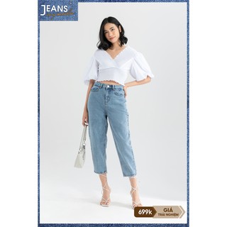 [Mã FAMALLT5 giảm 15% đơn 150k] Quần jeans nữ ống đứng IVY moda MS 25B8015