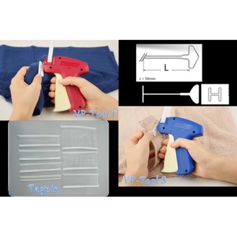 Máy bắn treo tem mác quần áo, túi xách...