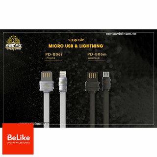 Cáp Sạc Nhanh Micro USB Remax PD-B06M/B06I