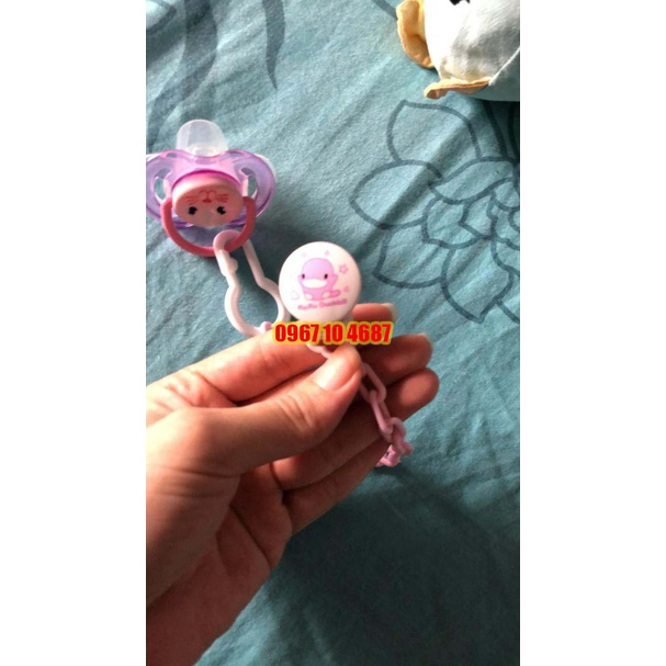 Dây giữ ti giả cho bé nhựa PP và ABS kuku ku5306