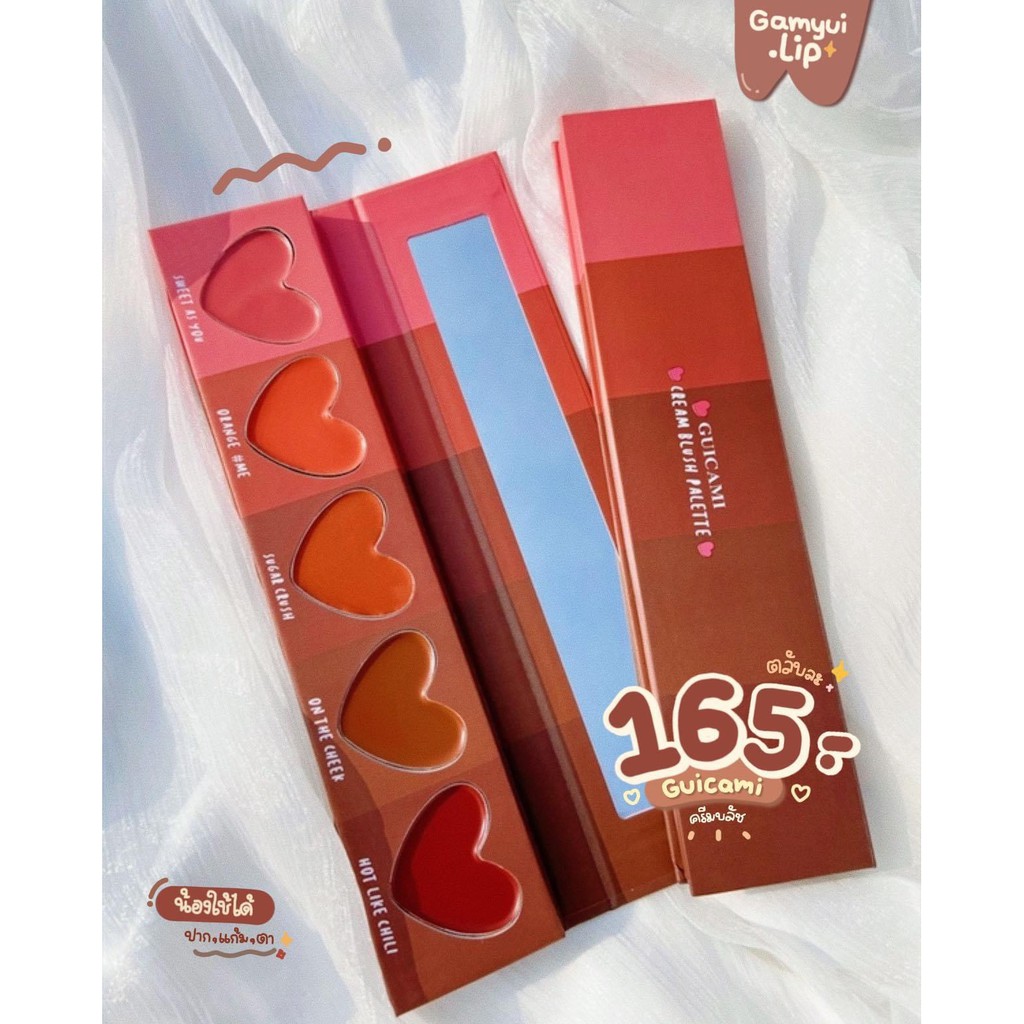 GUICAMI - Bảng 5 màu má hồng dạng kem | BigBuy360 - bigbuy360.vn