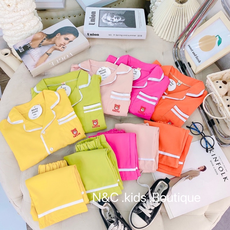 Bộ pijama thô đũi cực kute cho bé trai bé gái - BPTD