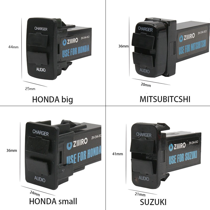 Đầu nối dây sạc LYMOYO mp3 2.1A cho xe hơi Toyota Honda Mazda Mitsubishi Nissan Suzuki