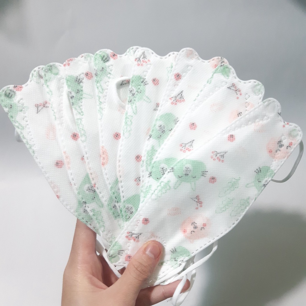 [Combo 600C] Bé 3-12 Tuổi Một Thùng Khẩu Trang 4D DQ Mask Kids KF94 Y Tế Duy Quân Xuân Lai Chất Dày Dặn Ôm Sát Mặt