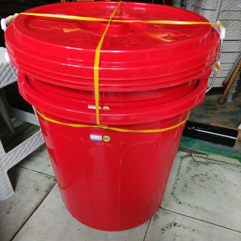 Thùng nhựa tròn 80 lít  có nắp cao cấp loại 1 (80 lít ,60 lít)