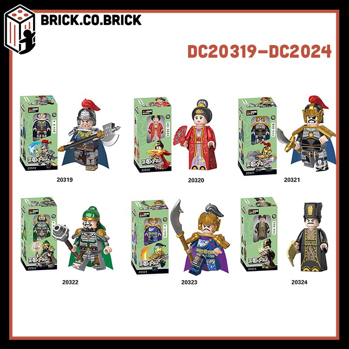 Lego Tam Quốc chu du gia cát lượng lưu bị trương phi Thục Nguỵ Ngô Đồ chơi lắp ráp non lego three kingdoms Decool 2030