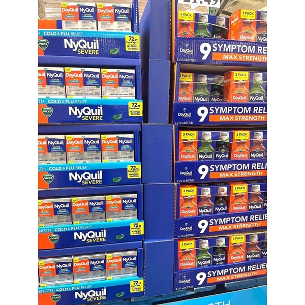 Đủ Bill Mỹ + Air _Viên Uống Vicks DayQuil &amp; Severe