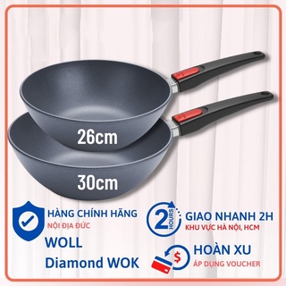 Chảo sâu lòng woll diamond lite wok and stir fry pans 26cm - 5 lớp phủ chống dính siêu bền.