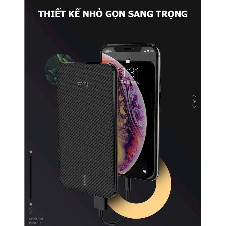 [ SIỂU PHẨM ] - Sạc Dự Phòng Hoco B37 - Dung lượng 5.000 mAh hàng chính hãng.