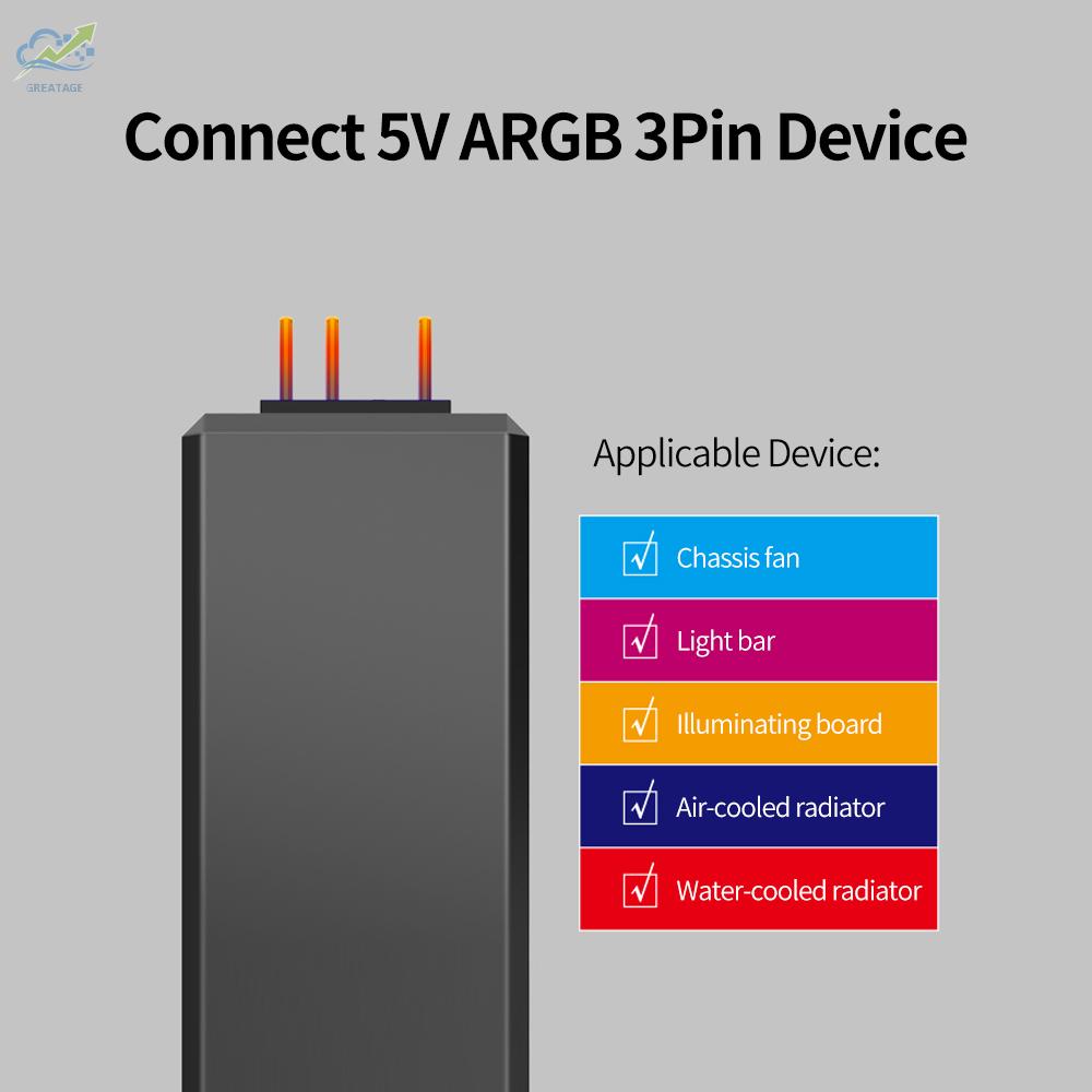 Thiết Bị Điều Khiển Làm Mát Cho Quạt Tản Nhiệt G Jonbo 5v 3pin Argb | BigBuy360 - bigbuy360.vn