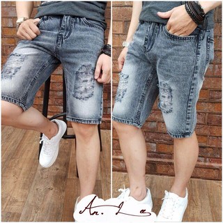 QUẦN SHORT JEAN NAM RÁCH PHONG CÁCH [An.Lee SHOP]