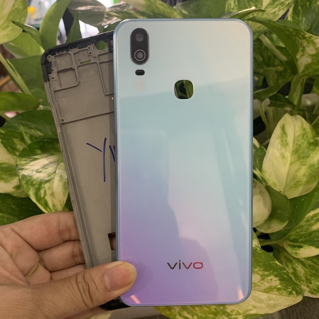 bộ vỏ vivo y11 ( gồm xương,lưng , nút bâm, kính cam)