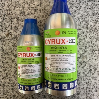 Cyrux 25ec chai lớn 1l và nhỏ 0,5l