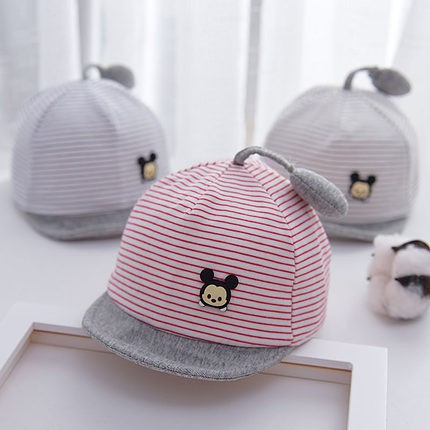 Nón kết sọc mickey đáng yêu cho bé sơ sinh 0-4 tháng