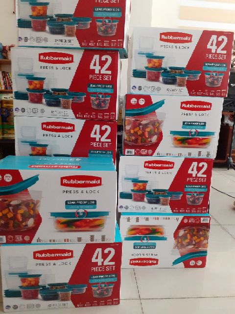 Set 21 hộp đựng thực phẩm rubbermaid - NẮP DẺO