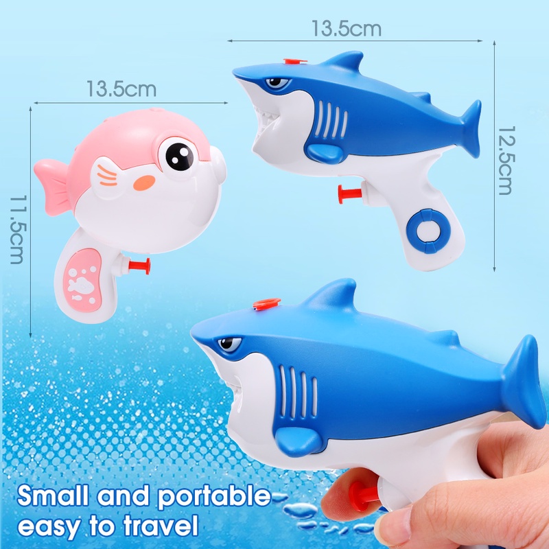 Súng Nước Đồ Chơi Hình Cá Mập 3D Vui Nhộn Cho Bé