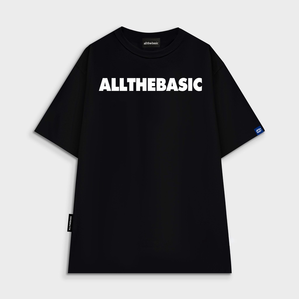 Áo thun All The Basic - In Nổi - Mais Corre Mais Dinheiro - Đen - 240g